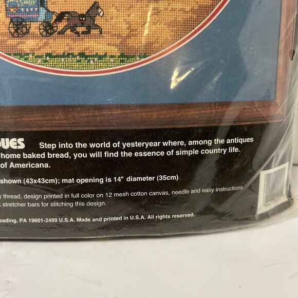 Vintage Dimensions Needlepoint Kit 2421"Peppercricket Antiques" Charles Wysocki - Picture 3 of 9